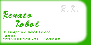 renato kobol business card